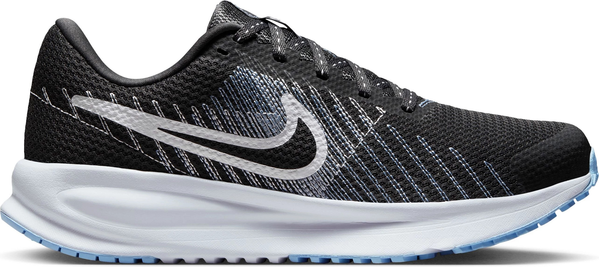 Women's Nike Run Defy Runner shown in Dark Smoke/Aluminum Blue (Multicolor)