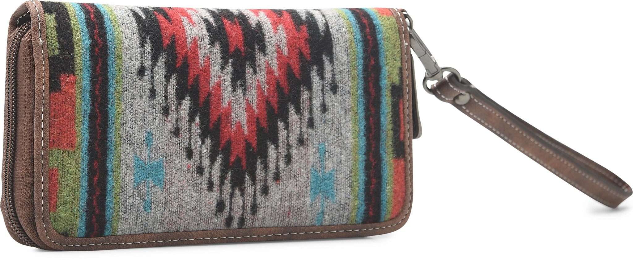 Justin Women's Zip Around Wallet shown in Multicolor (Multicolor)