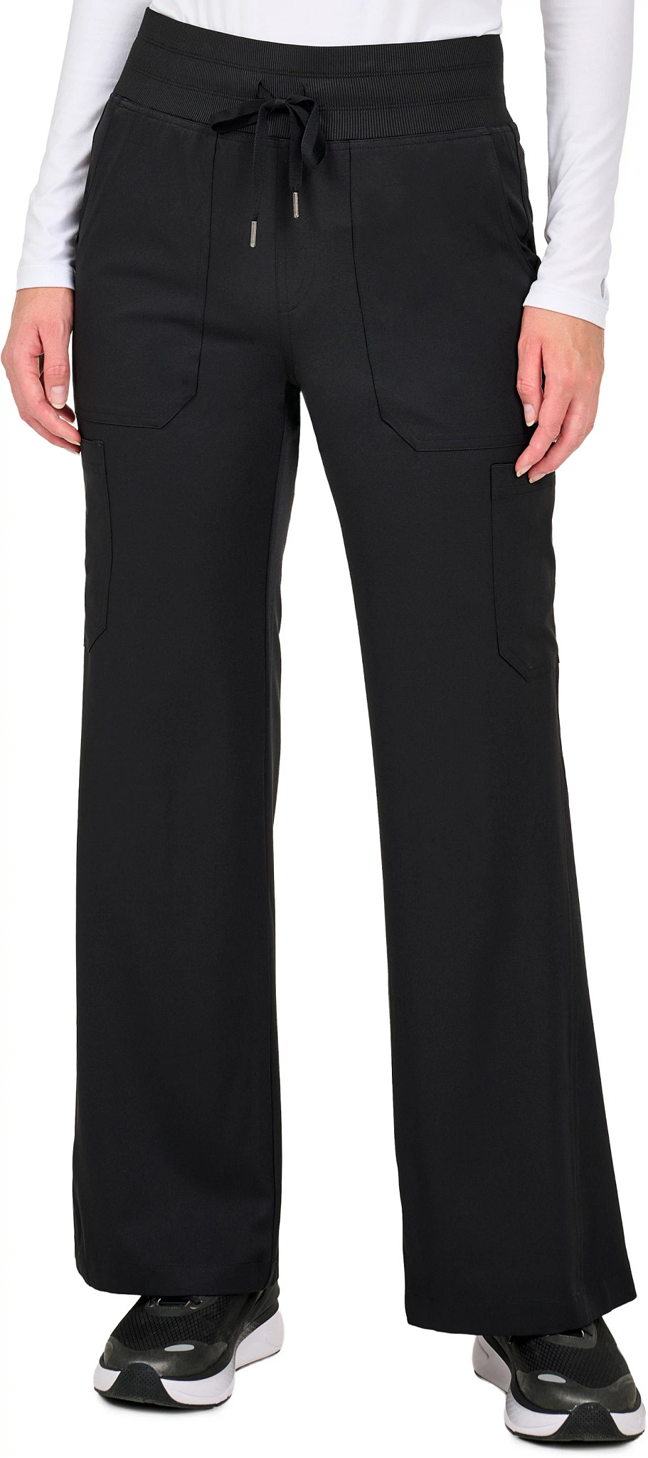 Women's Ava Therese Avery Wide Leg Cargo Pant shown in Black (Black)