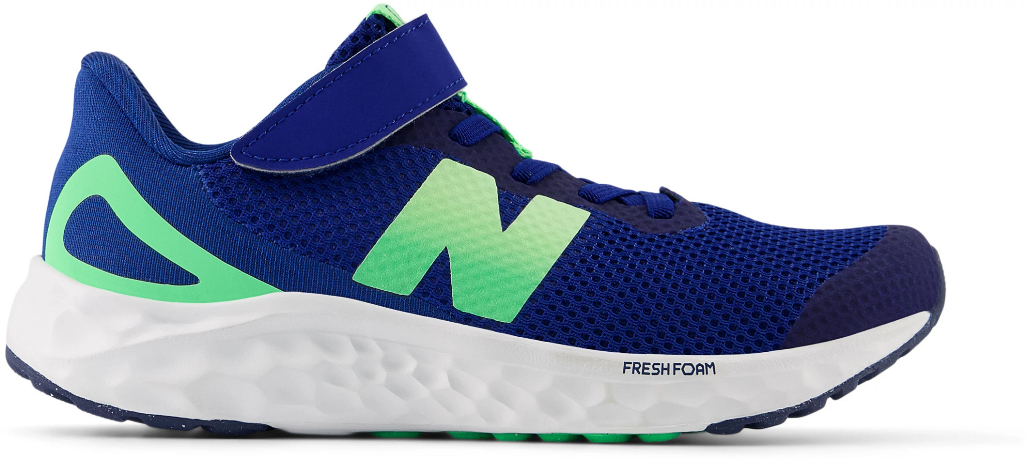 Boy's New Balance Arishi Runner shown in Galaxy Blue/Lime/Mb Blue (Blue)