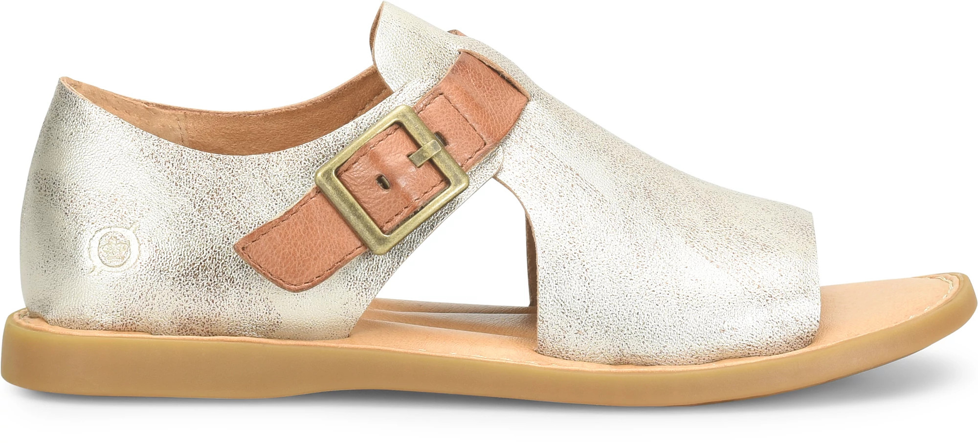 Women's Born Shoes Ivey shown in Light Gold Panna Cotta (Metallic)