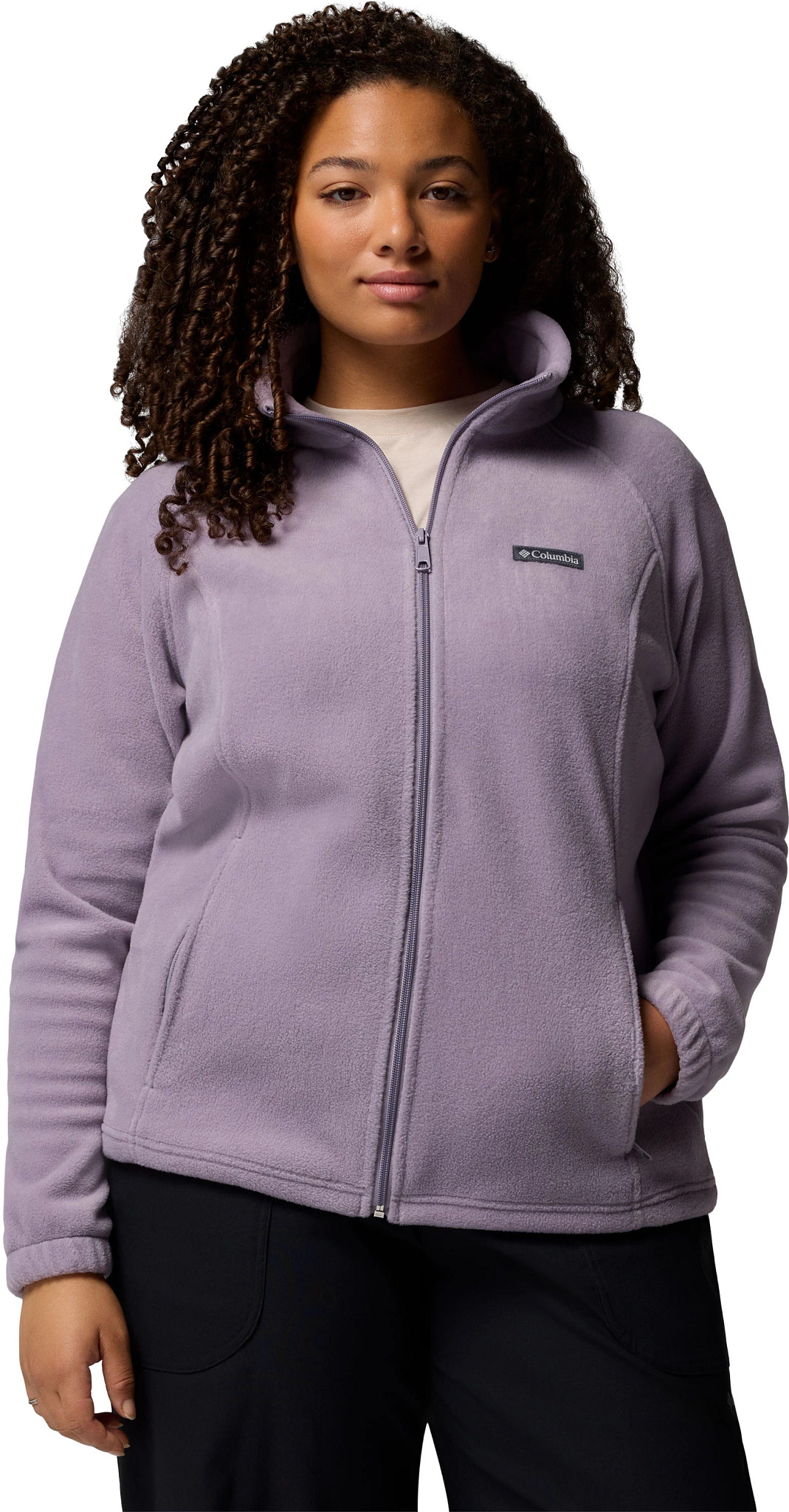Women's Columbia Benton Springs Full Zip Fleece Jacket shown in Purple (Purple)