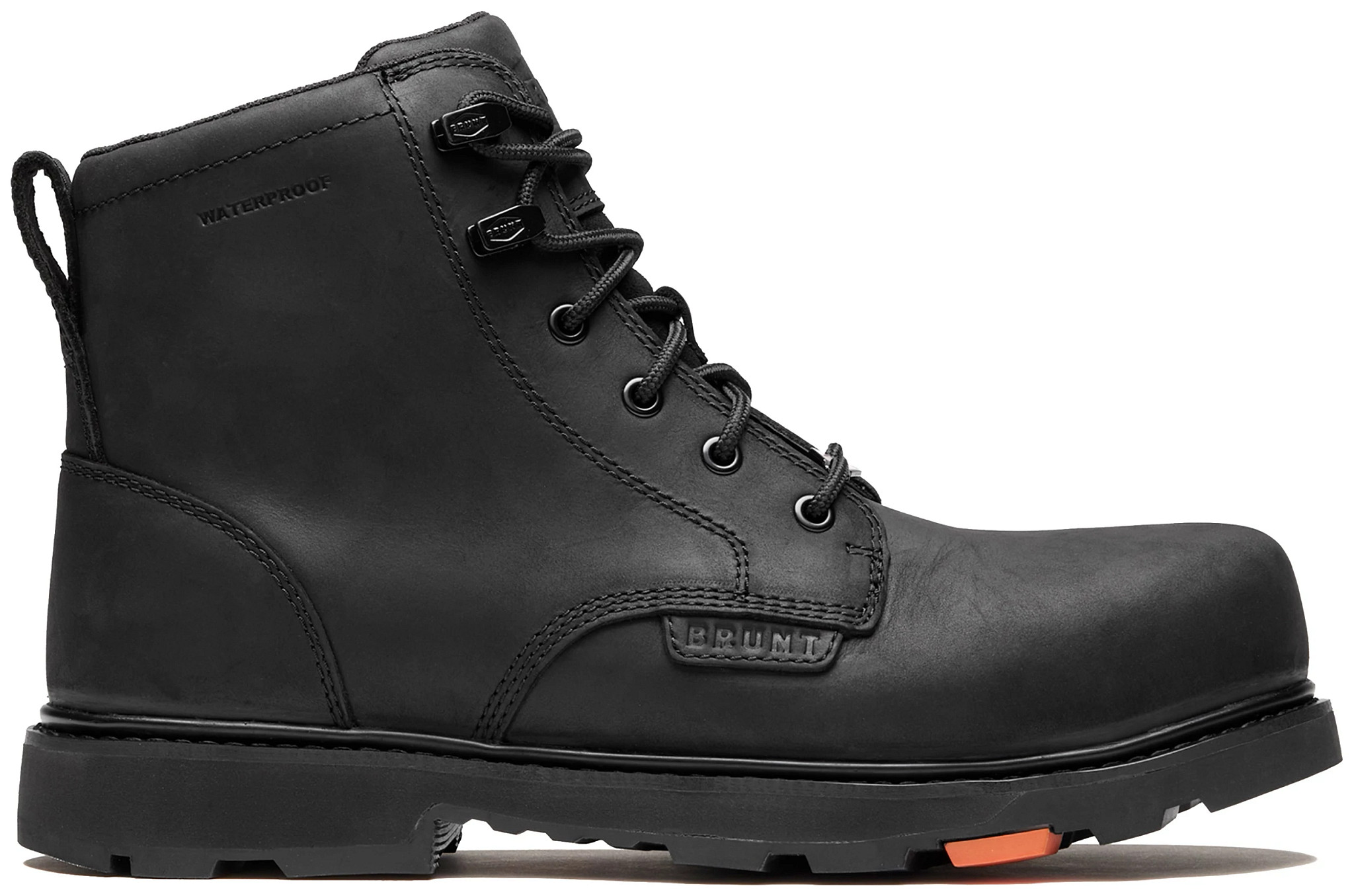 Men's Brunt 6 Inch Waterproof Sullivan shown in Black (Black)