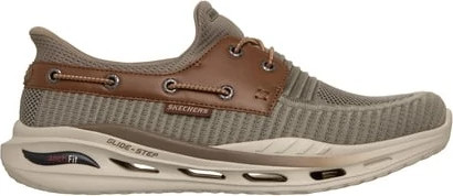 Men's Skechers Slip-Ins Arch Fit Orvan Shoreman shown in Taupe Brown (Brown)