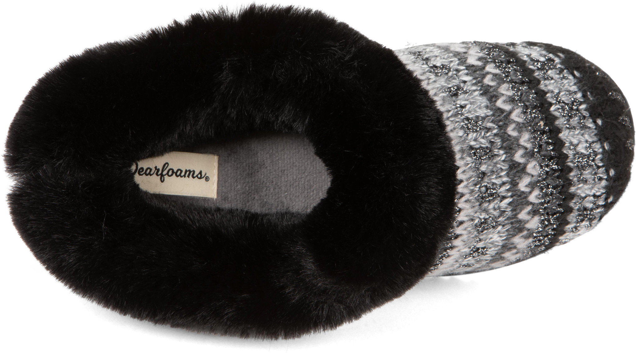 Indoor Slippers Womens Black Dearfoam Slippers Dearfoams Women's