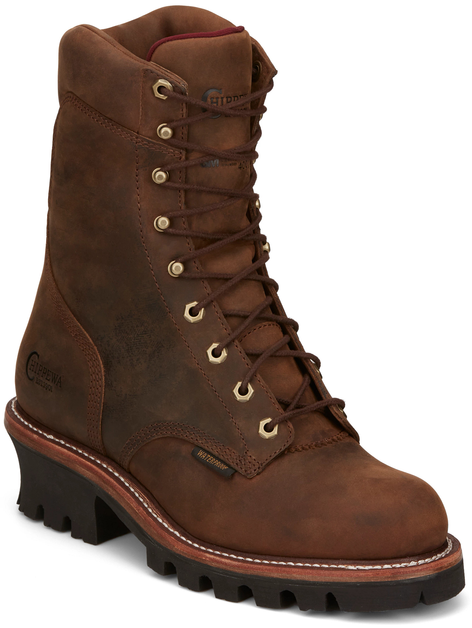 Chippewa cap cheap toe boots