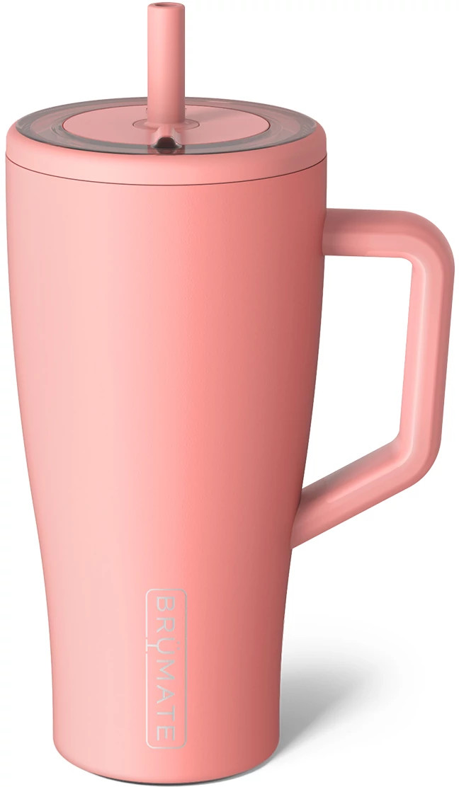 Brumate Era 30oz Straw Tumbler shown in Guava (Pink)