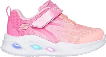 Toddler Girl's Skechers Sola Glow Color Breeze shown in Ombre Pink/Multi (Pink)