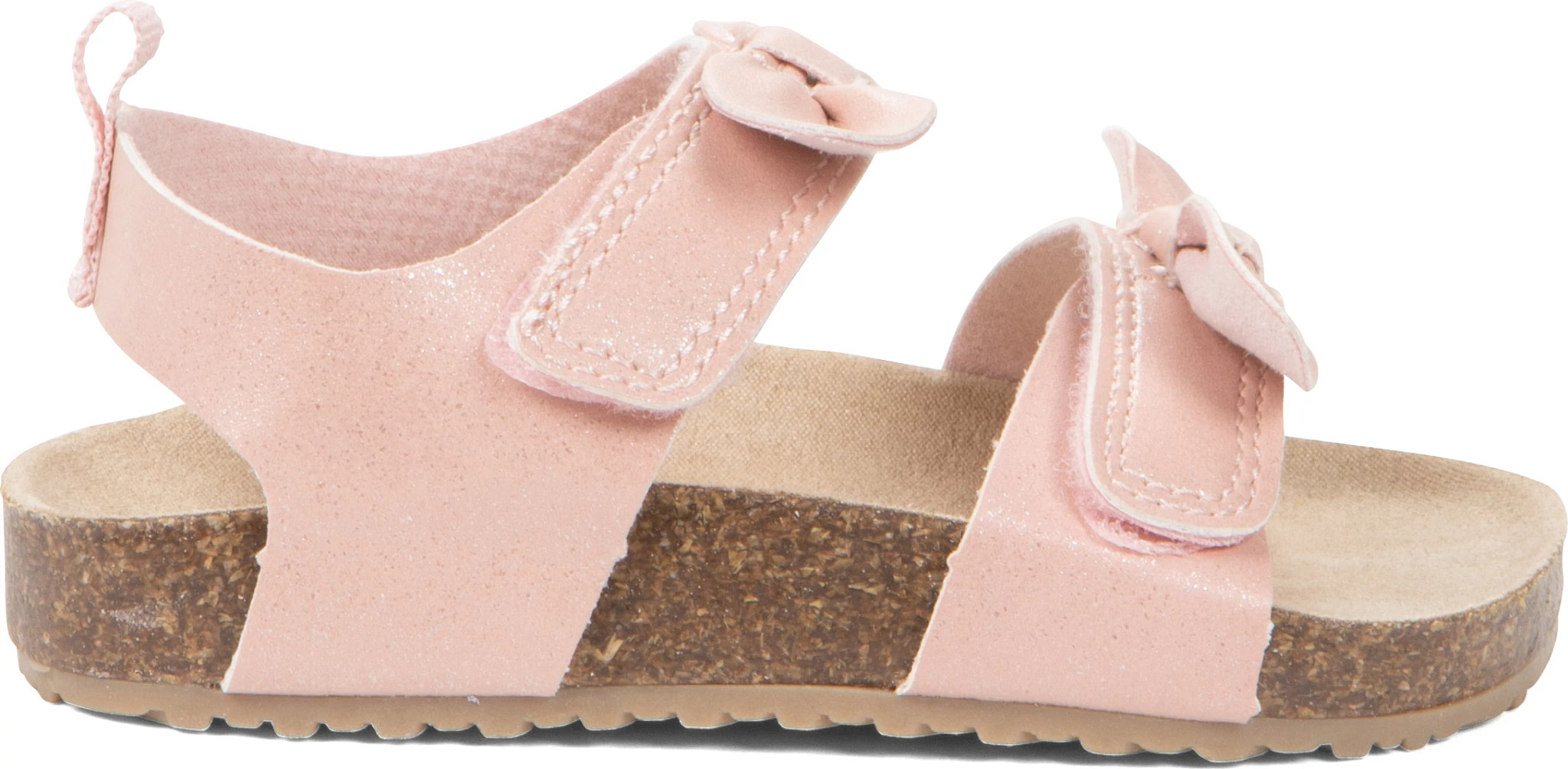 Toddler Girl's Carter Eve Bow Quarter Strap Sandal shown in Pink (Pink)