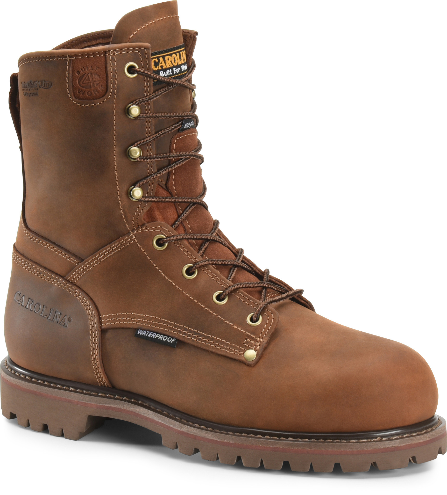 Insulated leather work boots on sale