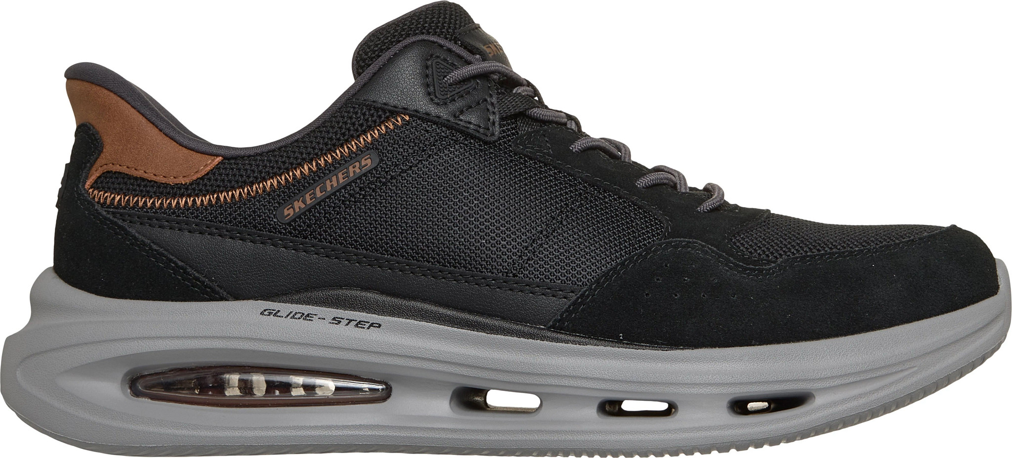 Men's Skechers Slip-Ins Sloan Remming shown in Black (Black)