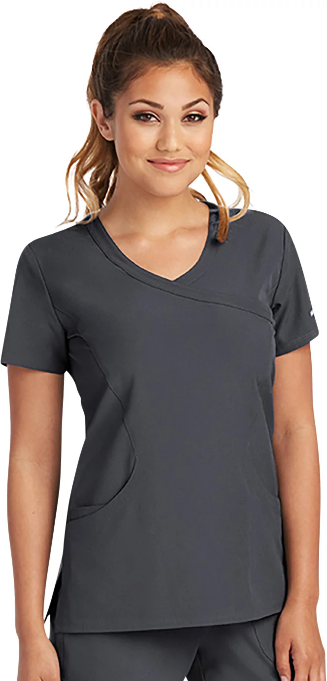 Women's Skechers Reliance Mock Wrap shown in Grey (Grey)