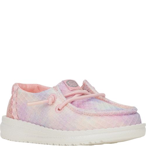 Iridescent Multi Pink Hey Dude Shoes Toddler Girl's Hey Dude Wendy