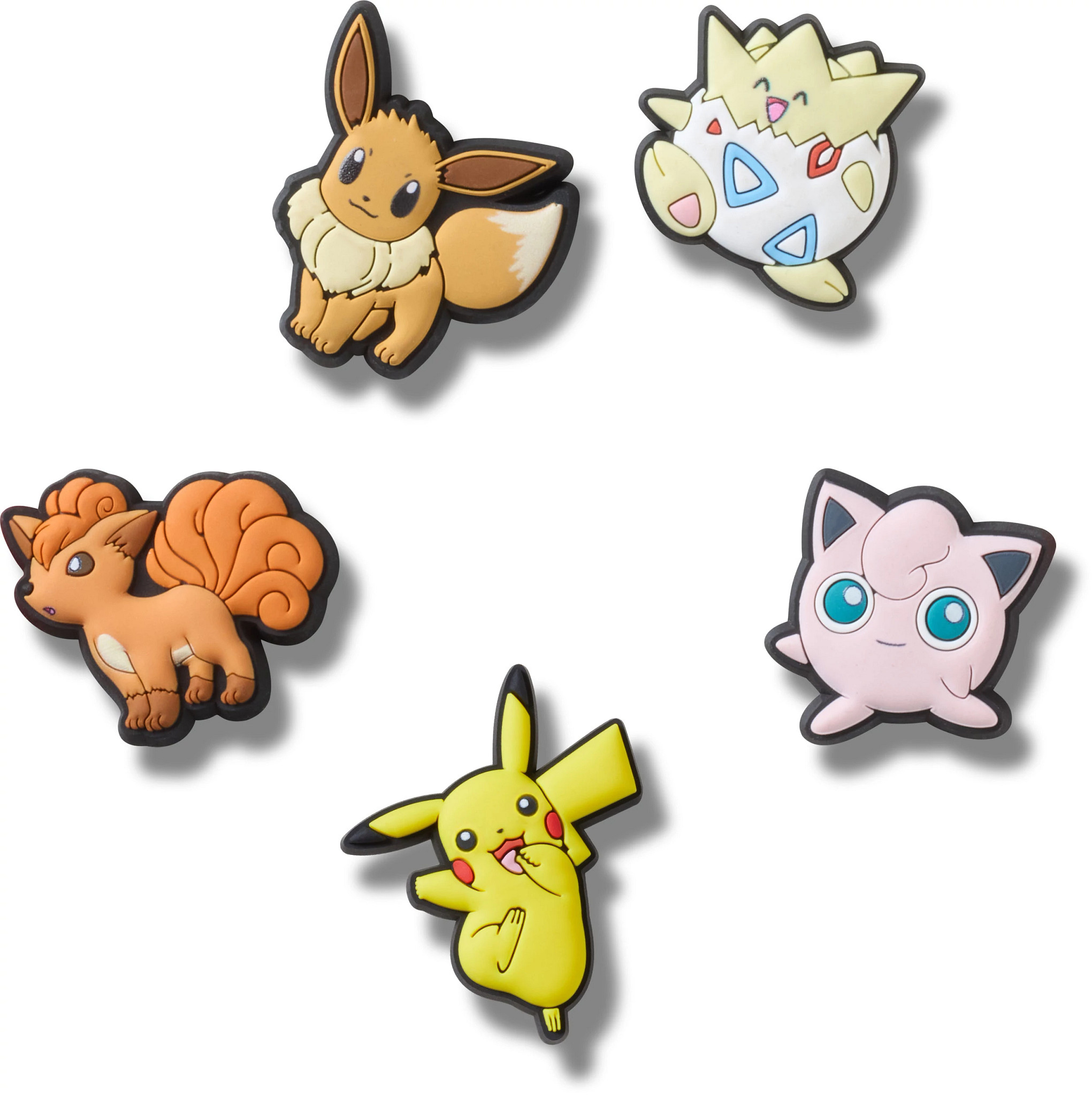 Unisex Crocs Pokemon 5 Pack Jibbitz shown in Multi (Multicolor)