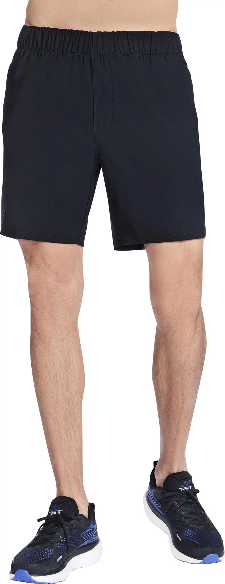 Men's Skechers Go Stretch Ultra 7 Inch Short shown in Black (Black)