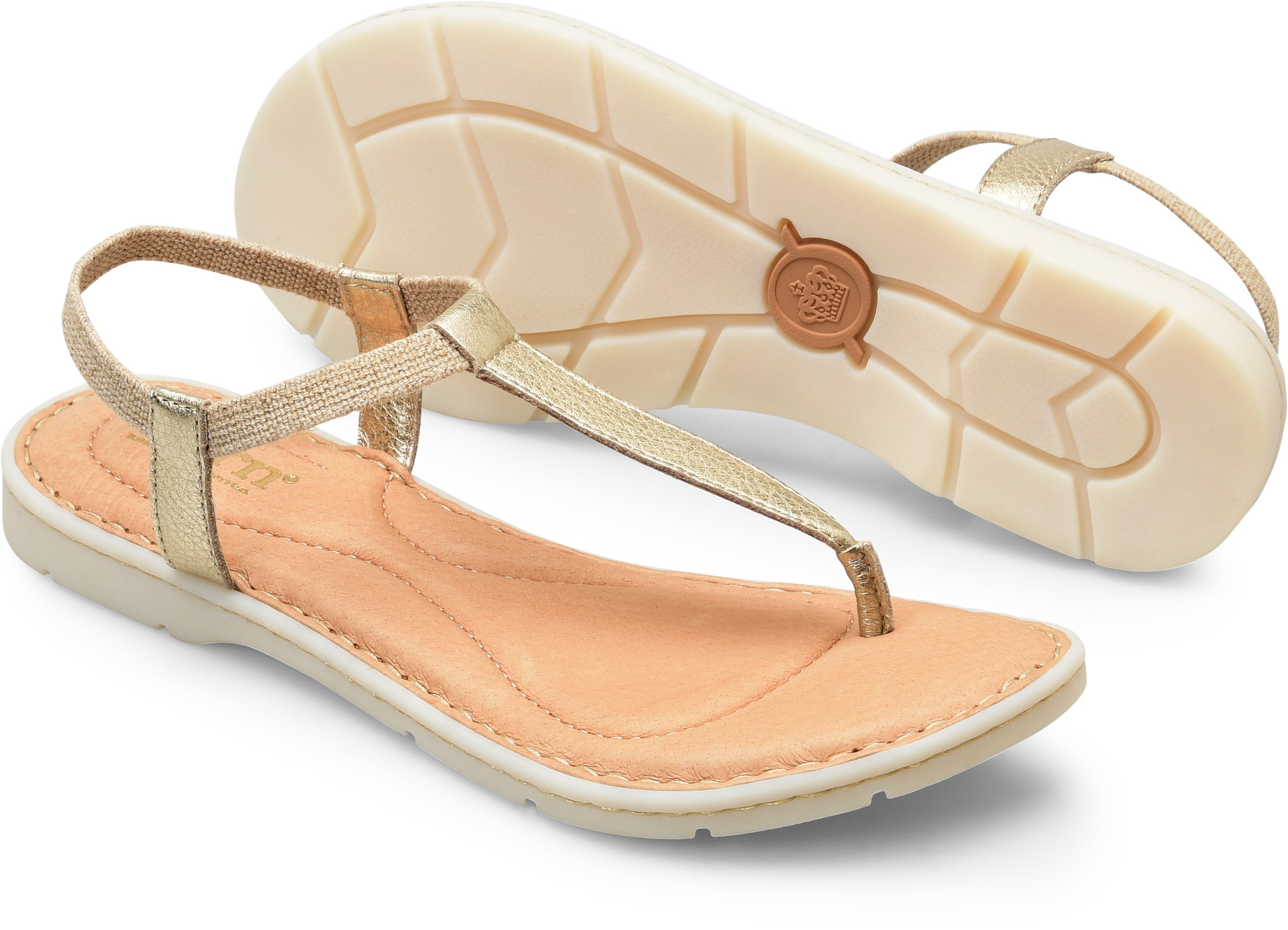 Born deals gold sandals