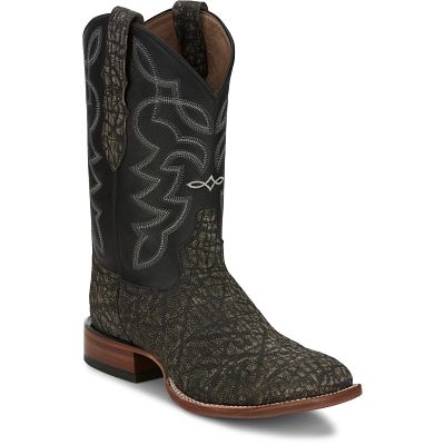 Bottes de cowboy Tony Lama en cuir noir pour homme Bottes de cowboy Tony Lama en cuir noir pour homme