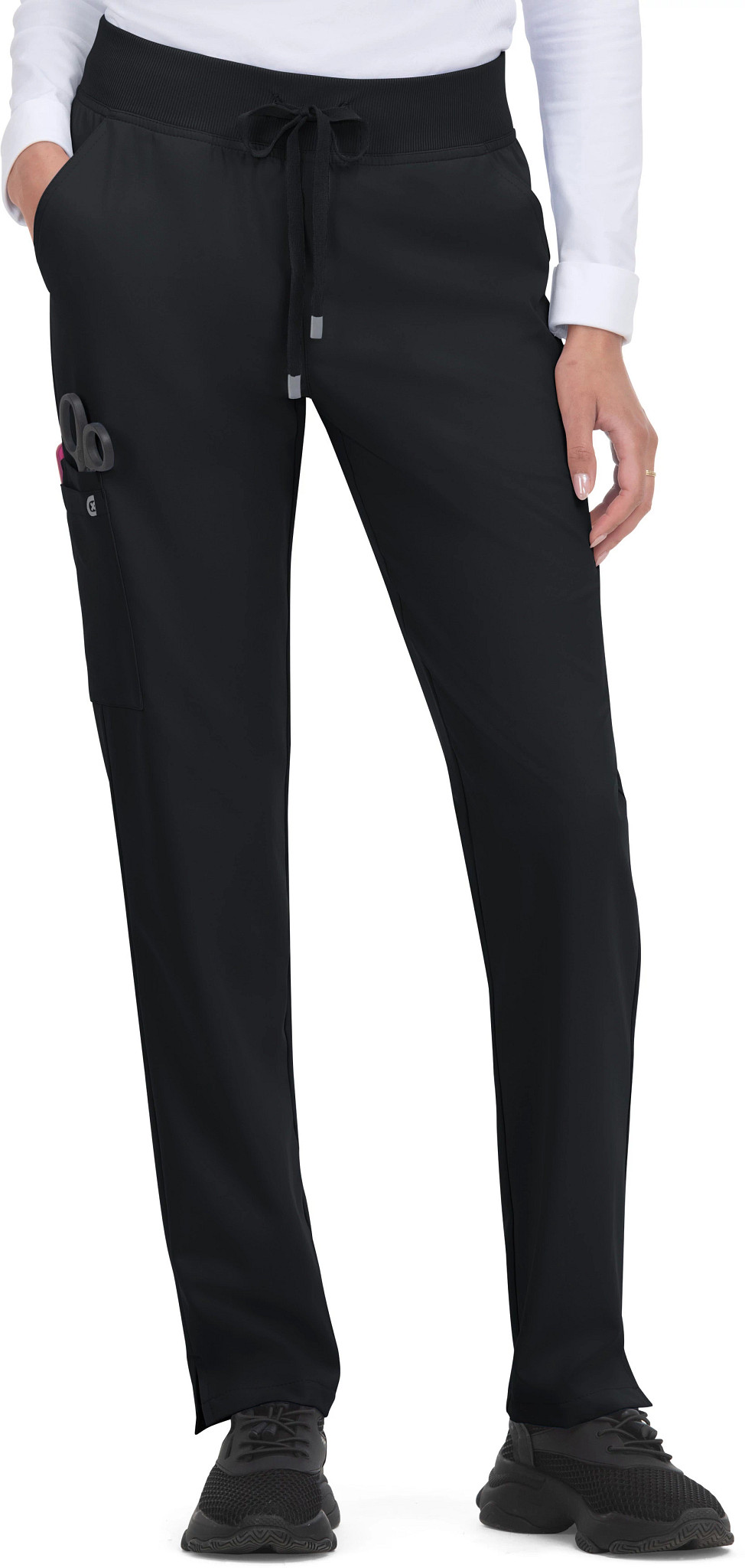 Women's Koi Cureology Atria Cargo Pant shown in Black (Black)