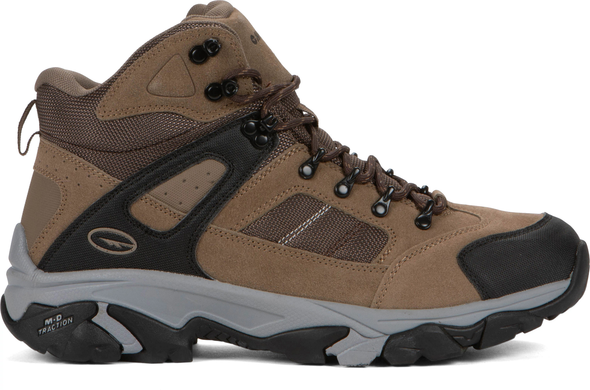 Men's Hi Tec Bedrock Hiker shown in Dark Taupe (Brown)