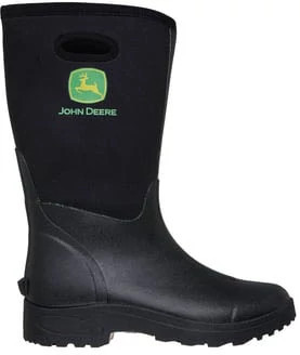 Men's Skechers John Deere Weirton Neoprene Rubber Boot shown in Black (Black)