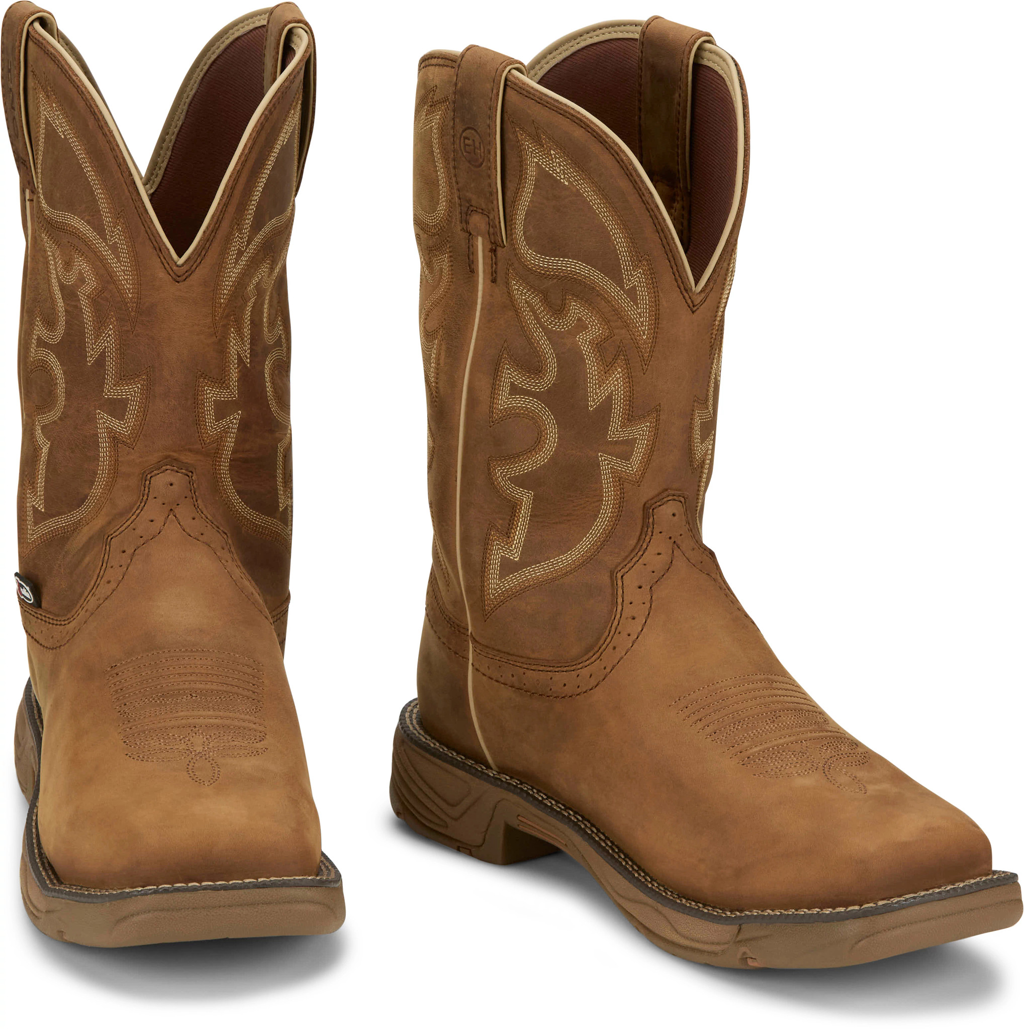 Justins steel 2025 toe boots