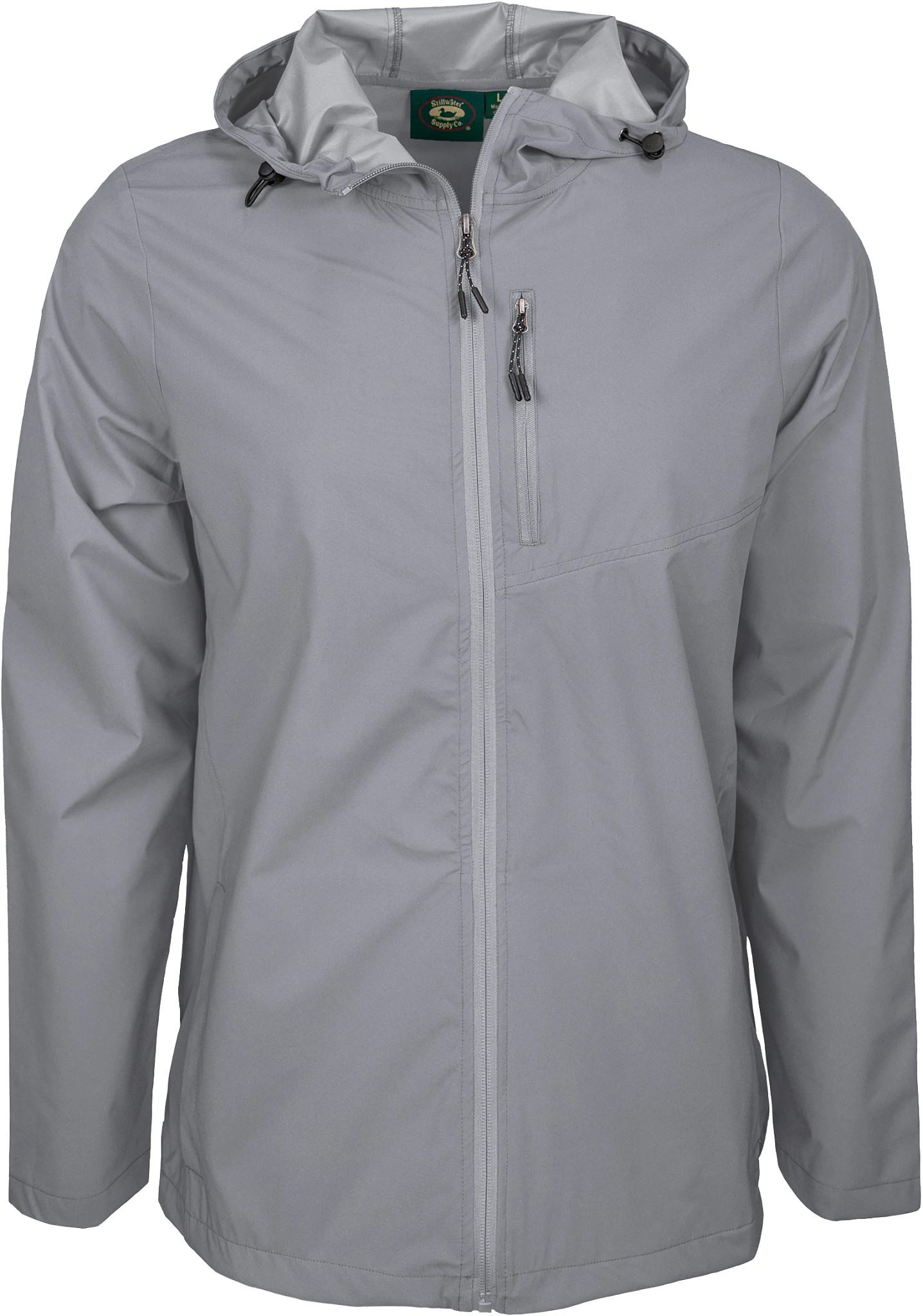 Men's Pacific Teaze Naples Rain Jacket With Hood shown in Gunmetal (Grey)