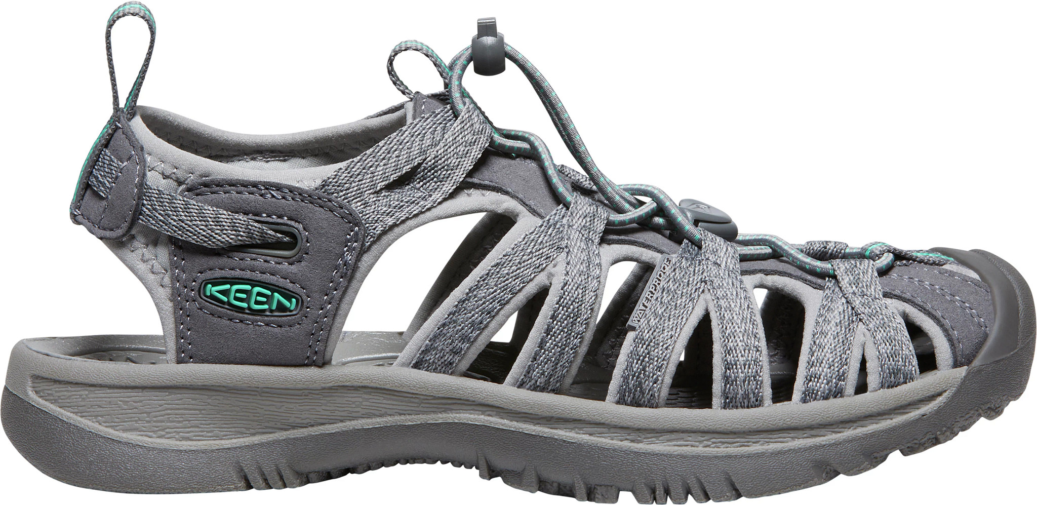 Women's KEEN Whisper shown in Grey (Grey)