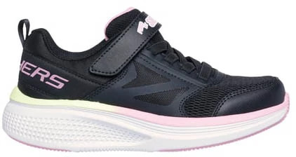 Girl's Skechers Go Run Elevate 2.0 Find My Skechers shown in Black (Black)