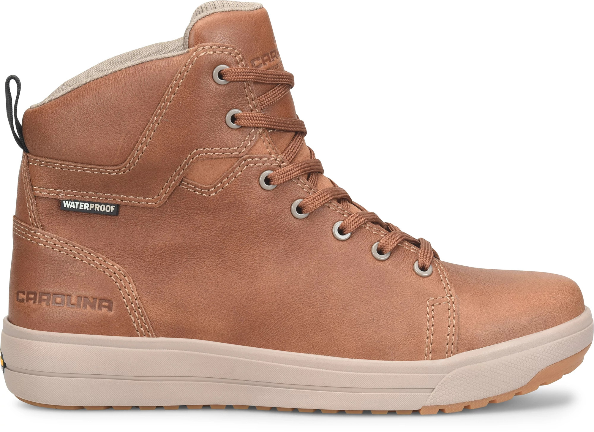 Men's Carolina Workline Waterproof Composite Toe 6 Inch Boot shown in Brown (Brown)