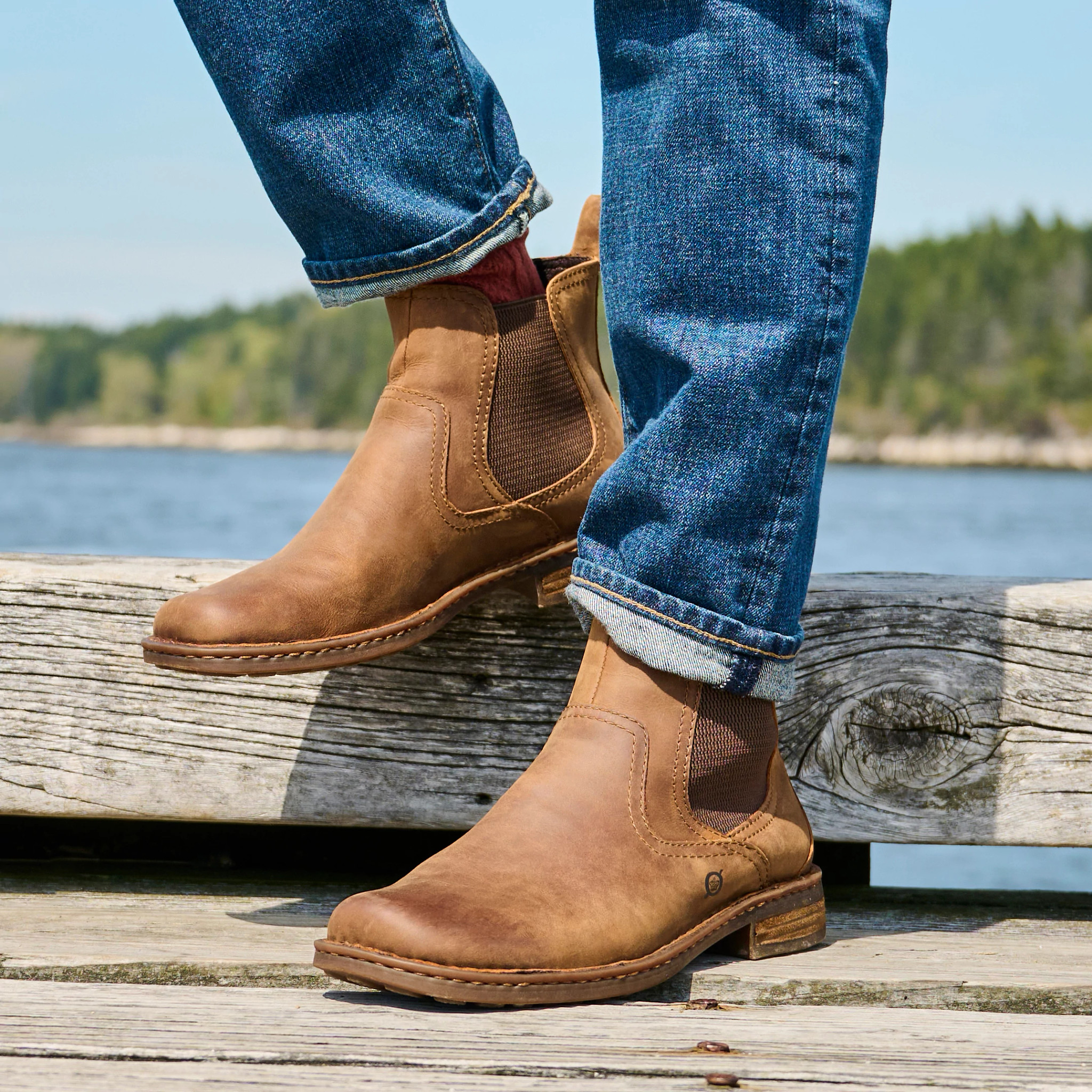 BORN Men’s 9.5/Women’s 11 Hemlock Brown Full Grain Leather Boot Amazon.com | BORN Men main image 4