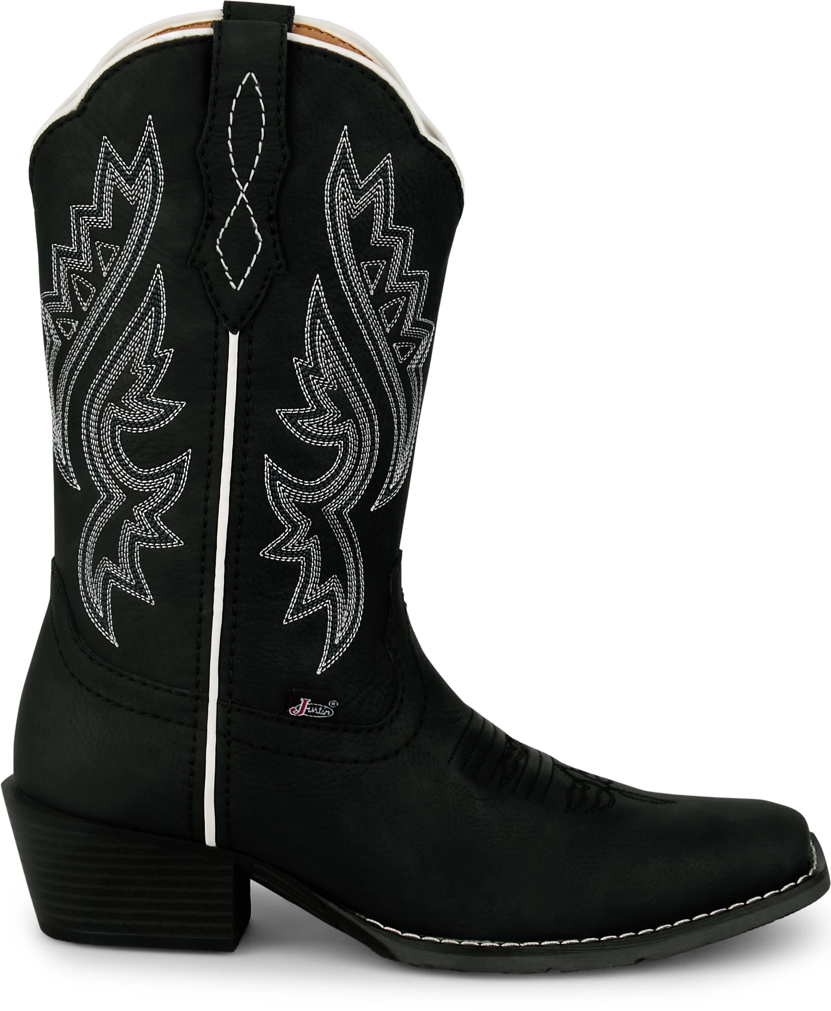 Women's Justin Gypsy 10 Inch Square Toe shown in Black (Black)
