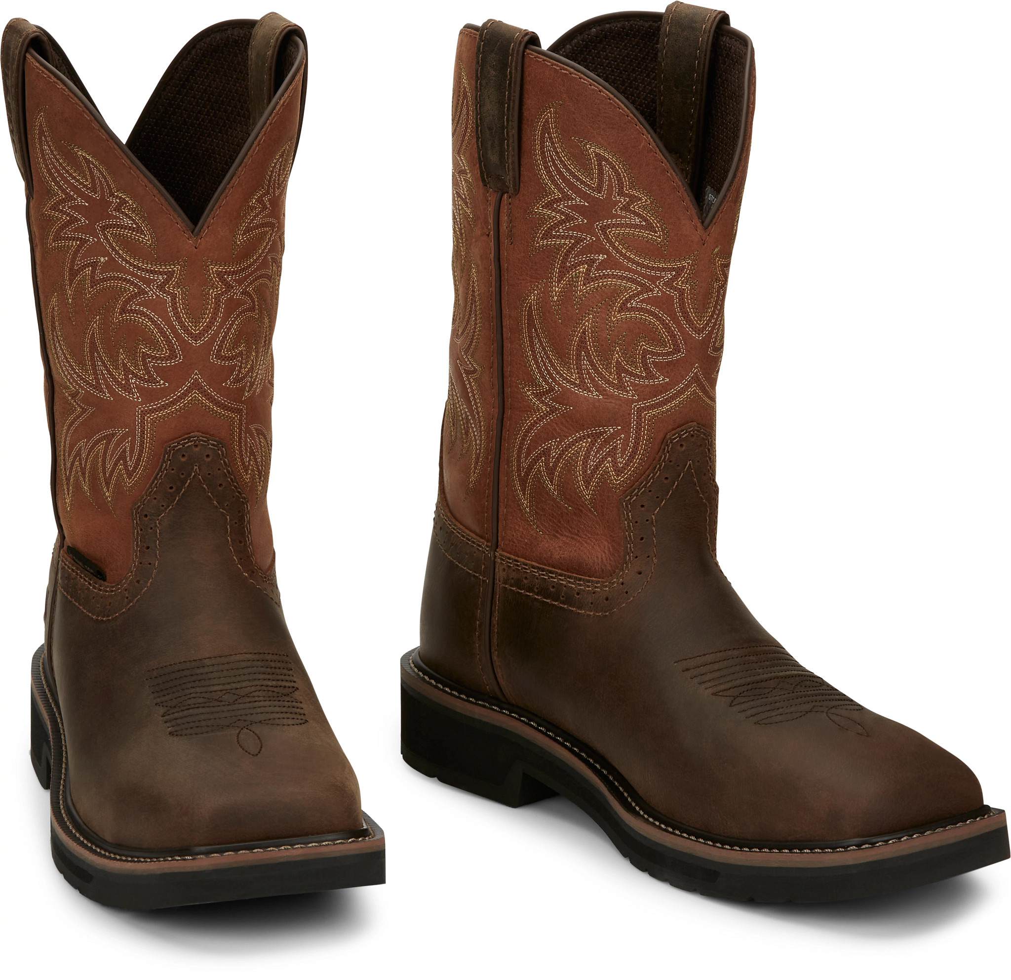 Justin square toe composite boots on sale