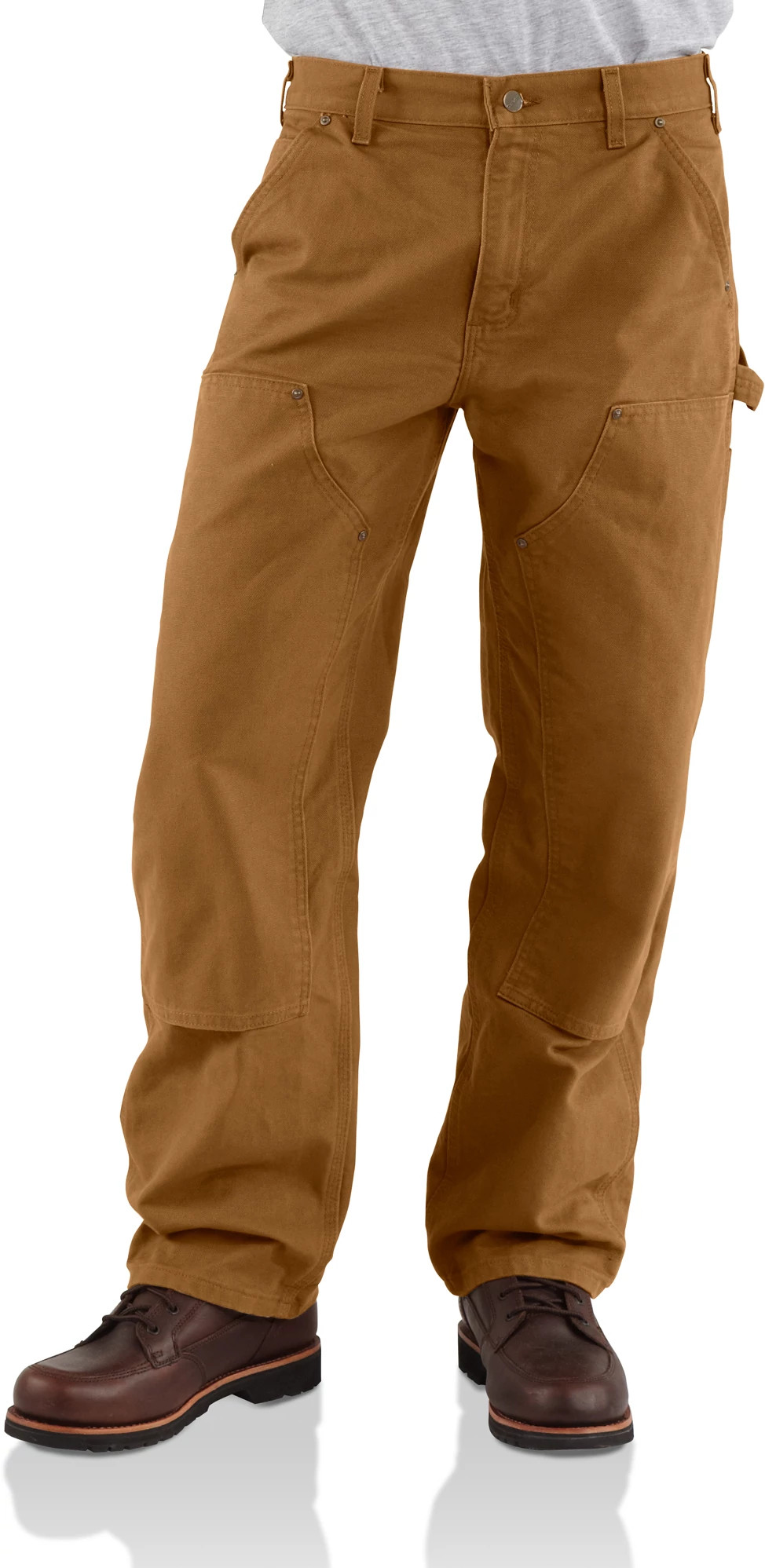 Men's Carhartt Double Front Dungaree shown in Brown (Brown)