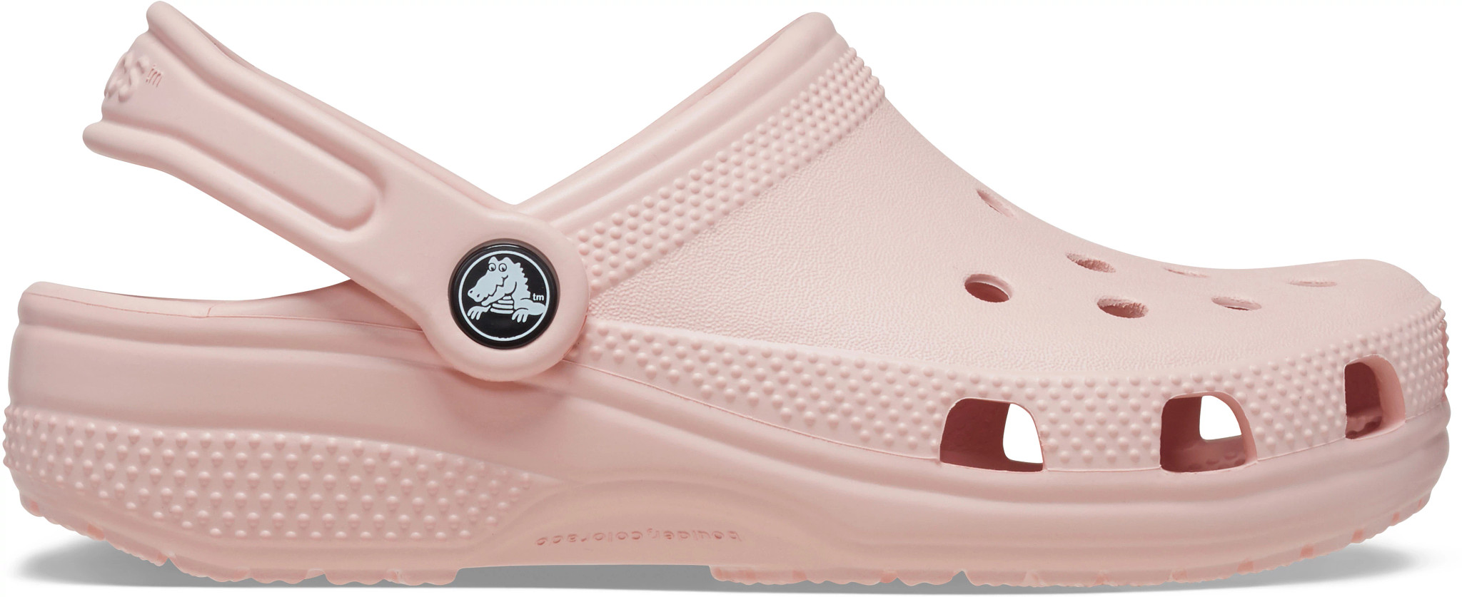 Girl's Crocs Classic Clog shown in Quartz (Pink)