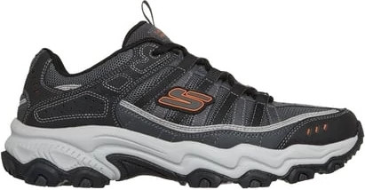 Men's Skechers Stamina At Afterburn Legacy Trail Runner shown in Charcoal Gray (Grey)