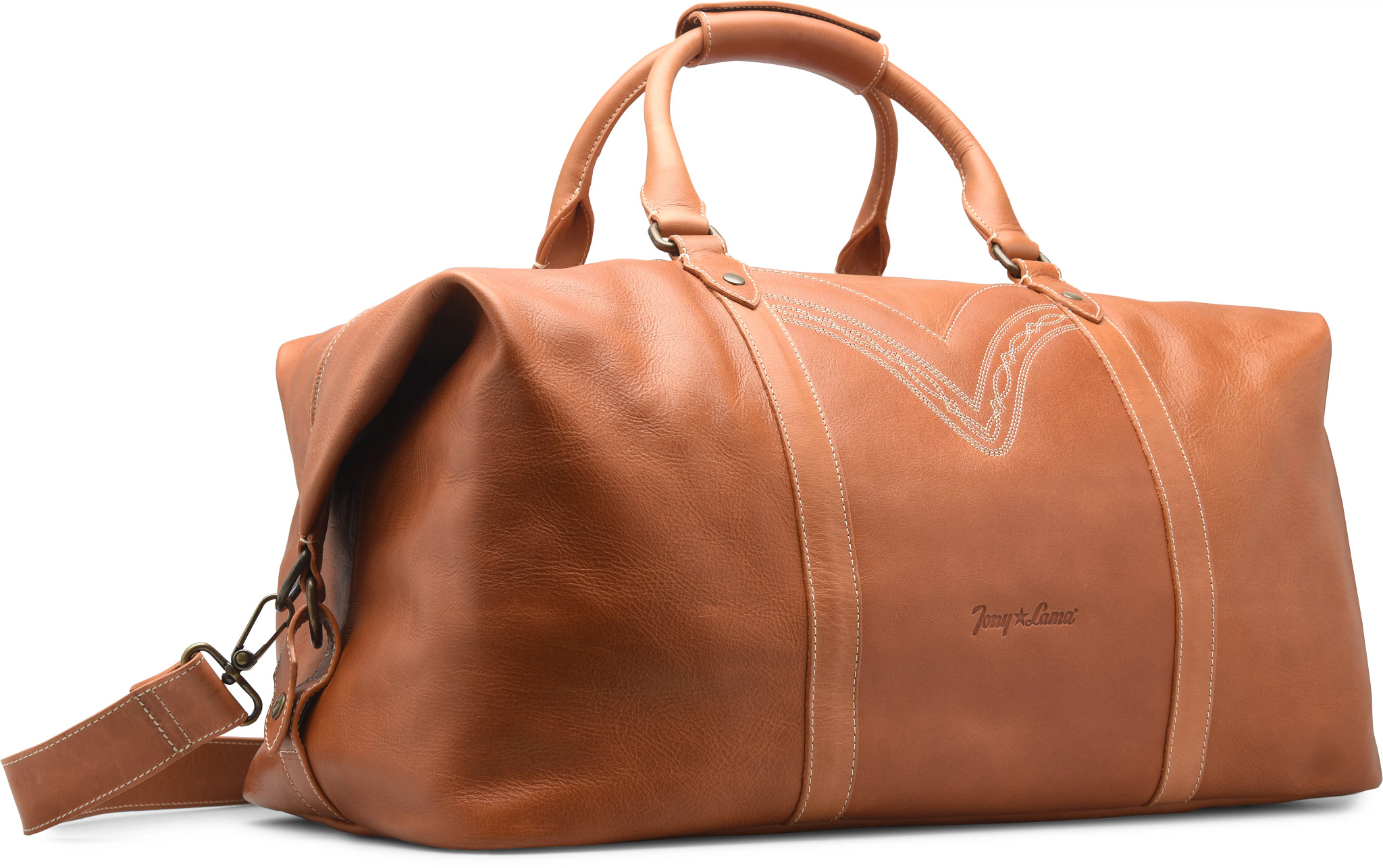 Mareas - Large Duffel  shown in Honey (Brown)