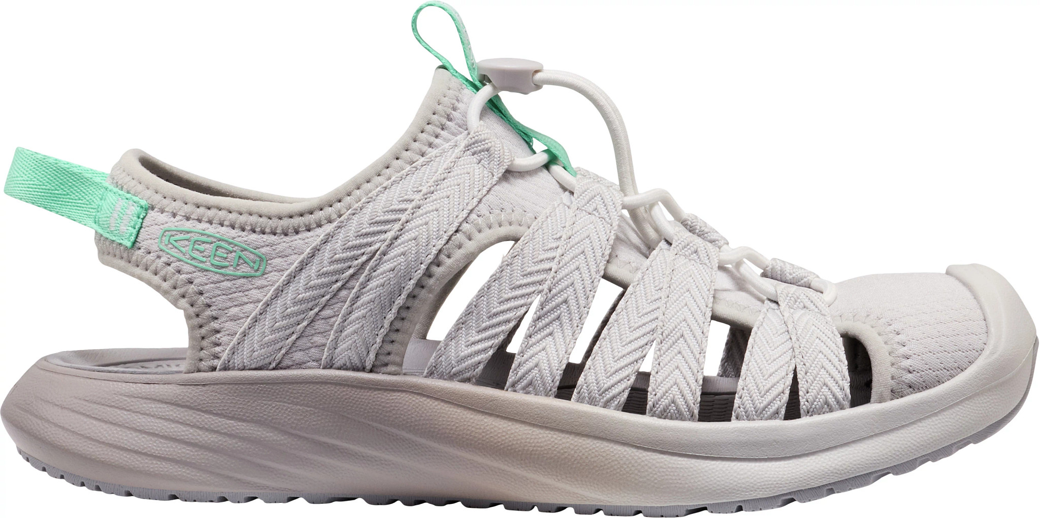 Women's Keen Whisper Lite shown in Vapor/Cabbage (Grey)