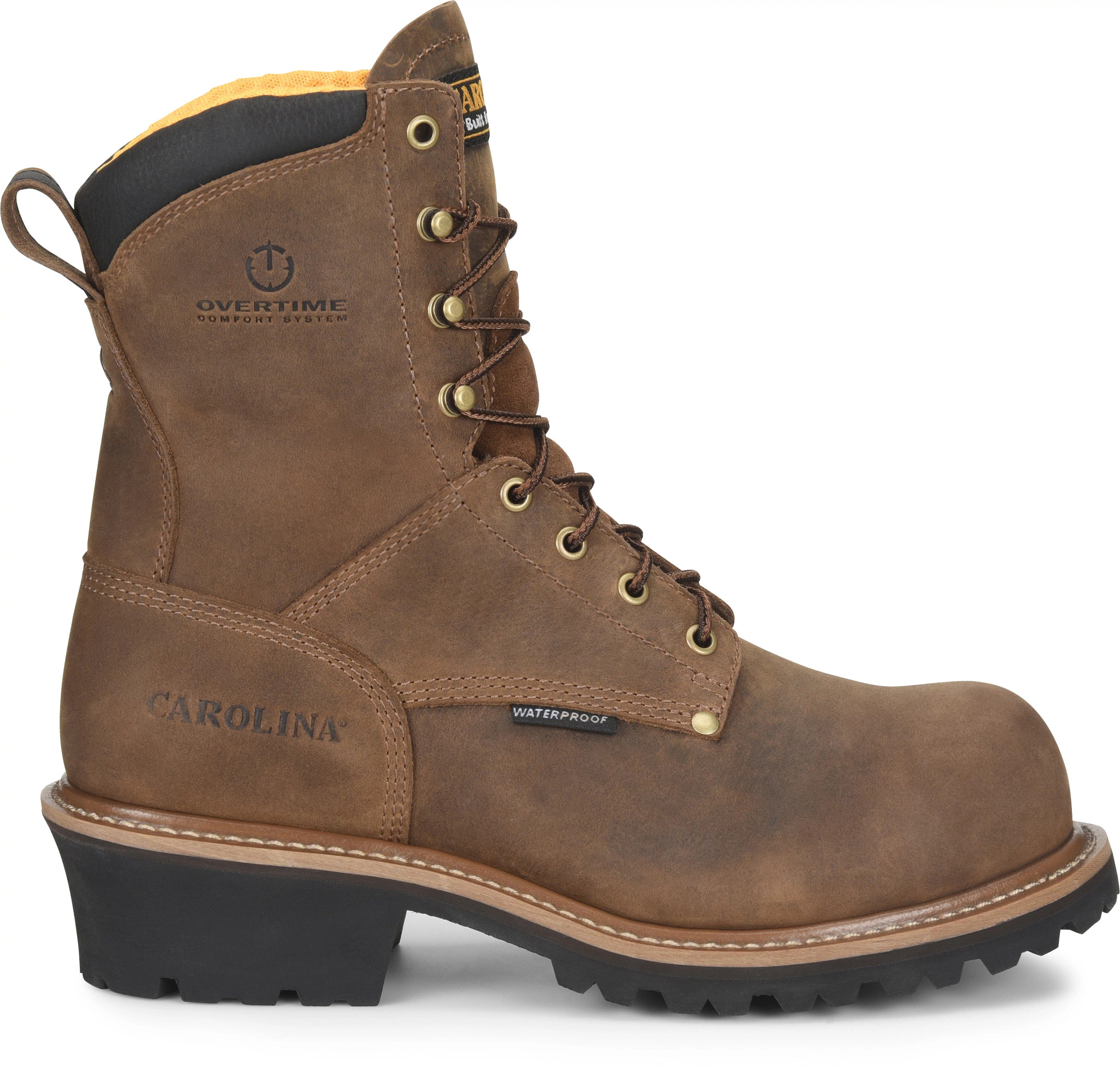 Poplar 8 Waterproof Logger Carolina Shoe