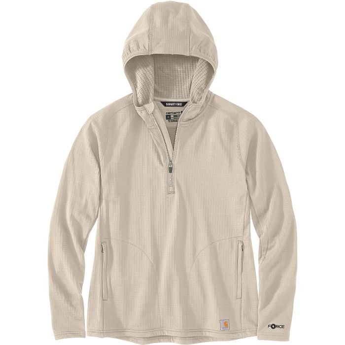 Women's Carhartt Force Relaxed Fit Half Zip Hoodie Super Shoes