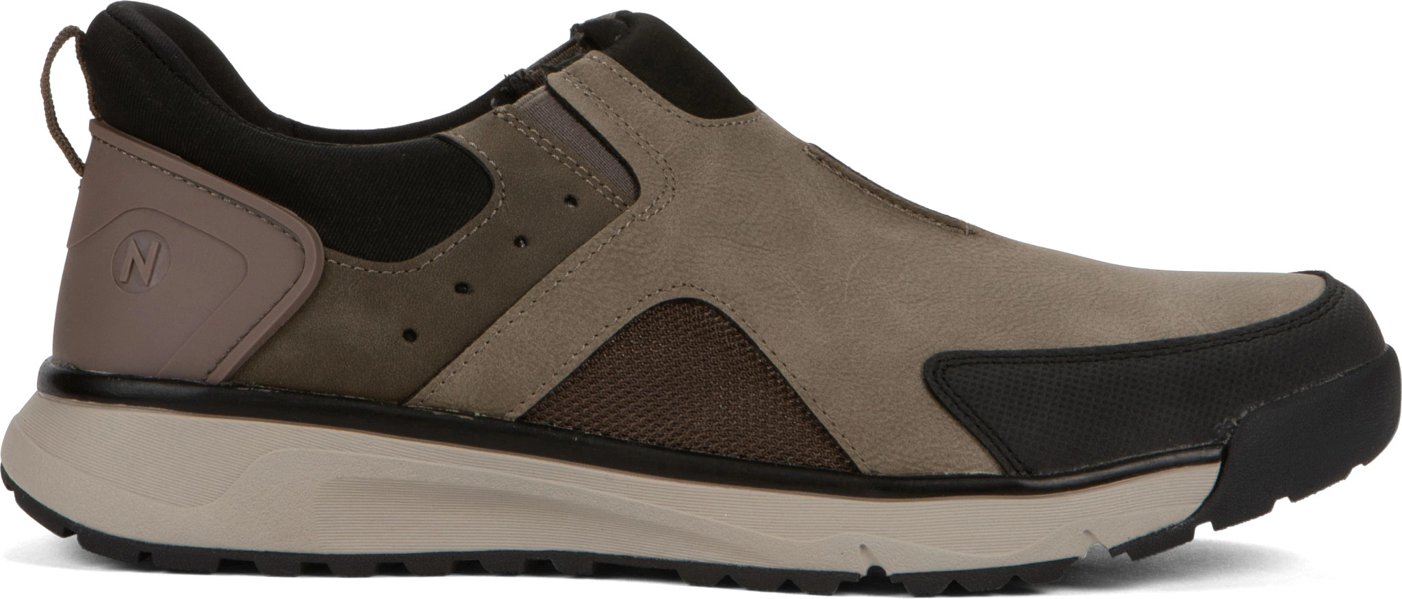 Men's Nunn Bush Sedona Ez Moc Toe shown in Cement (Brown)