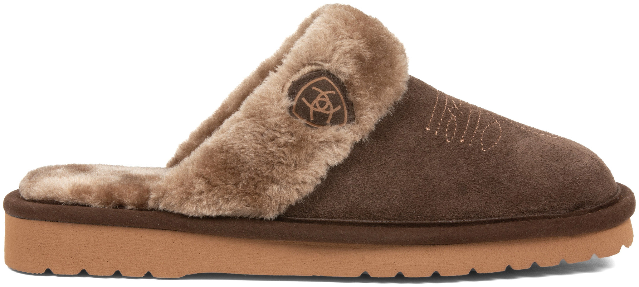 Women's Ariat Jackie Slipper shown in Chocolate (Brown)