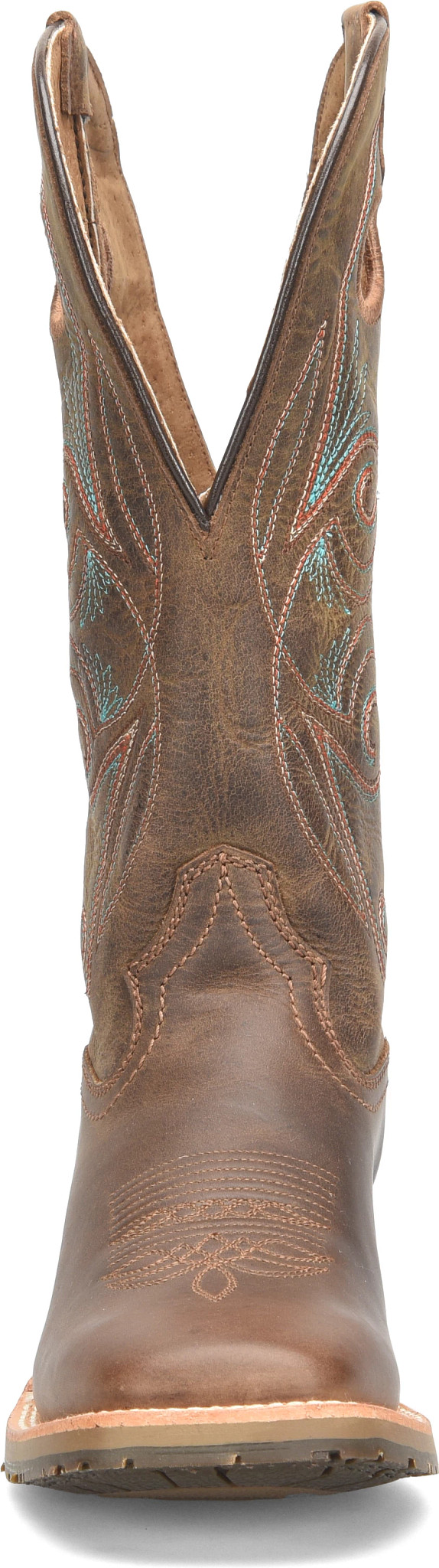 Double-H outlet Boots Womens 8 B Tooled Patina Vintage 80's Leather Western Boots