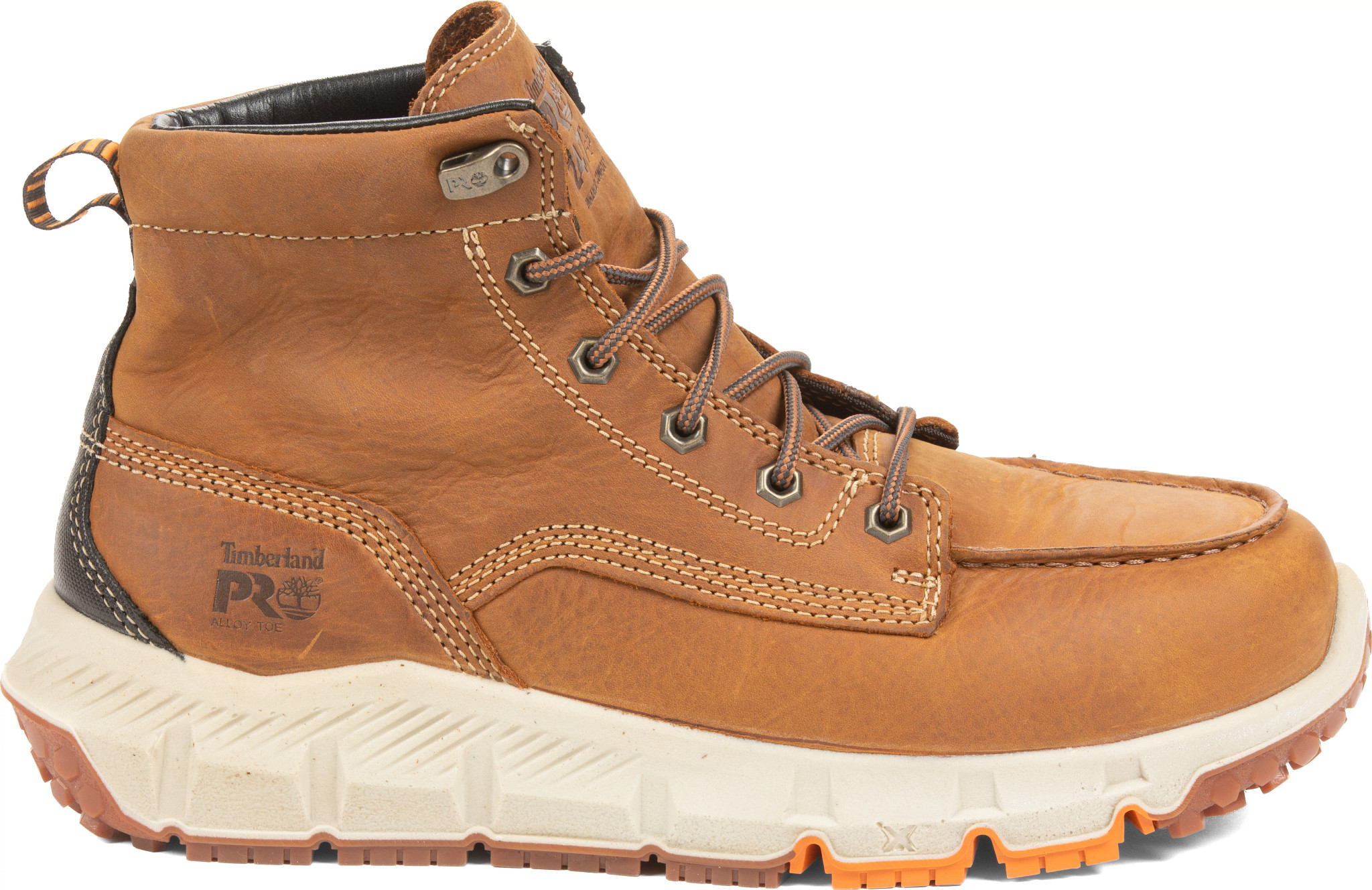 Men's Timberland Pro Alloy Toe Eh Tempe Hiker shown in Brown (Brown)