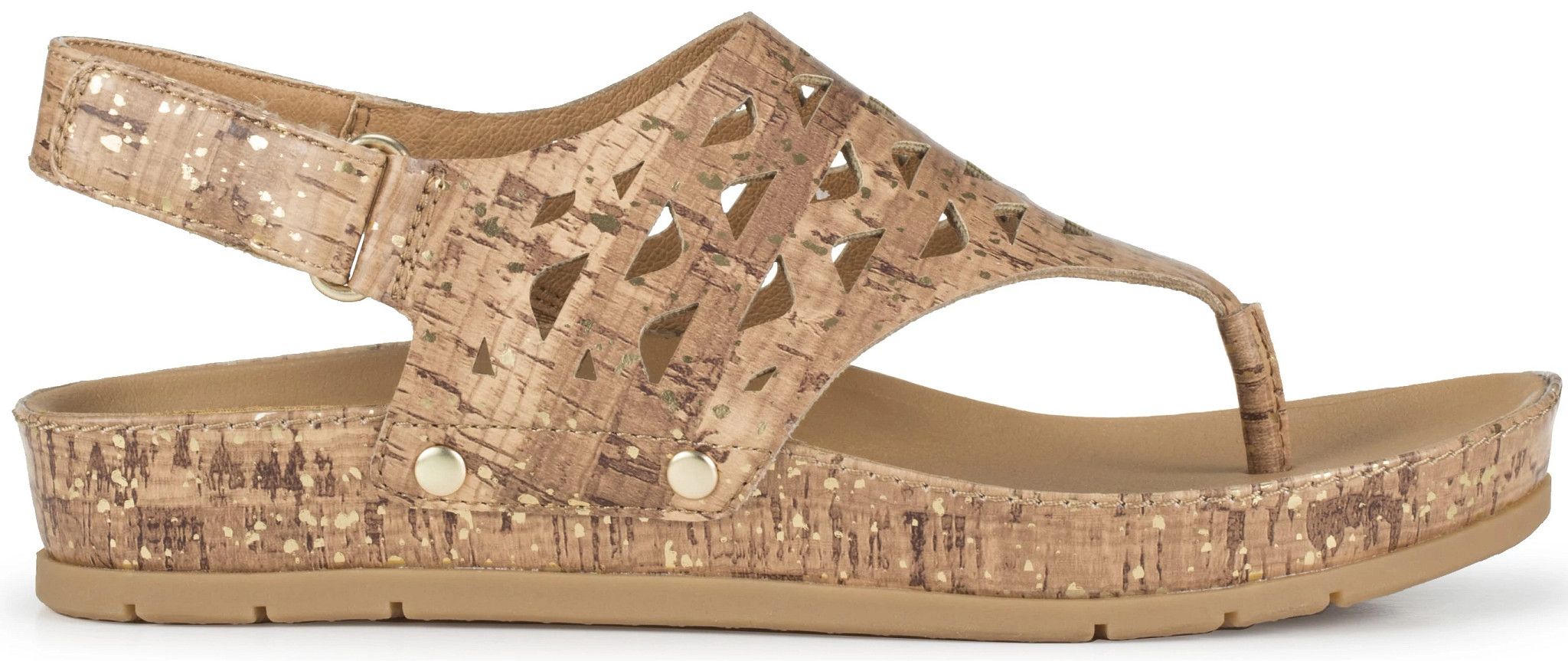 Women's Baretraps Winika shown in Natural Cork/Gold (Tan)