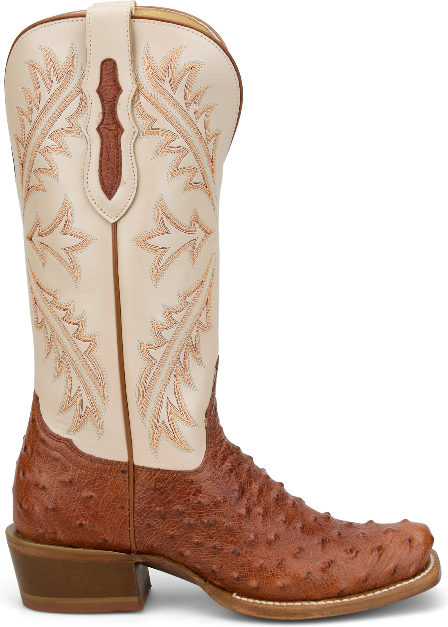 Women's Tony Lama Amber shown in Cognac (White)