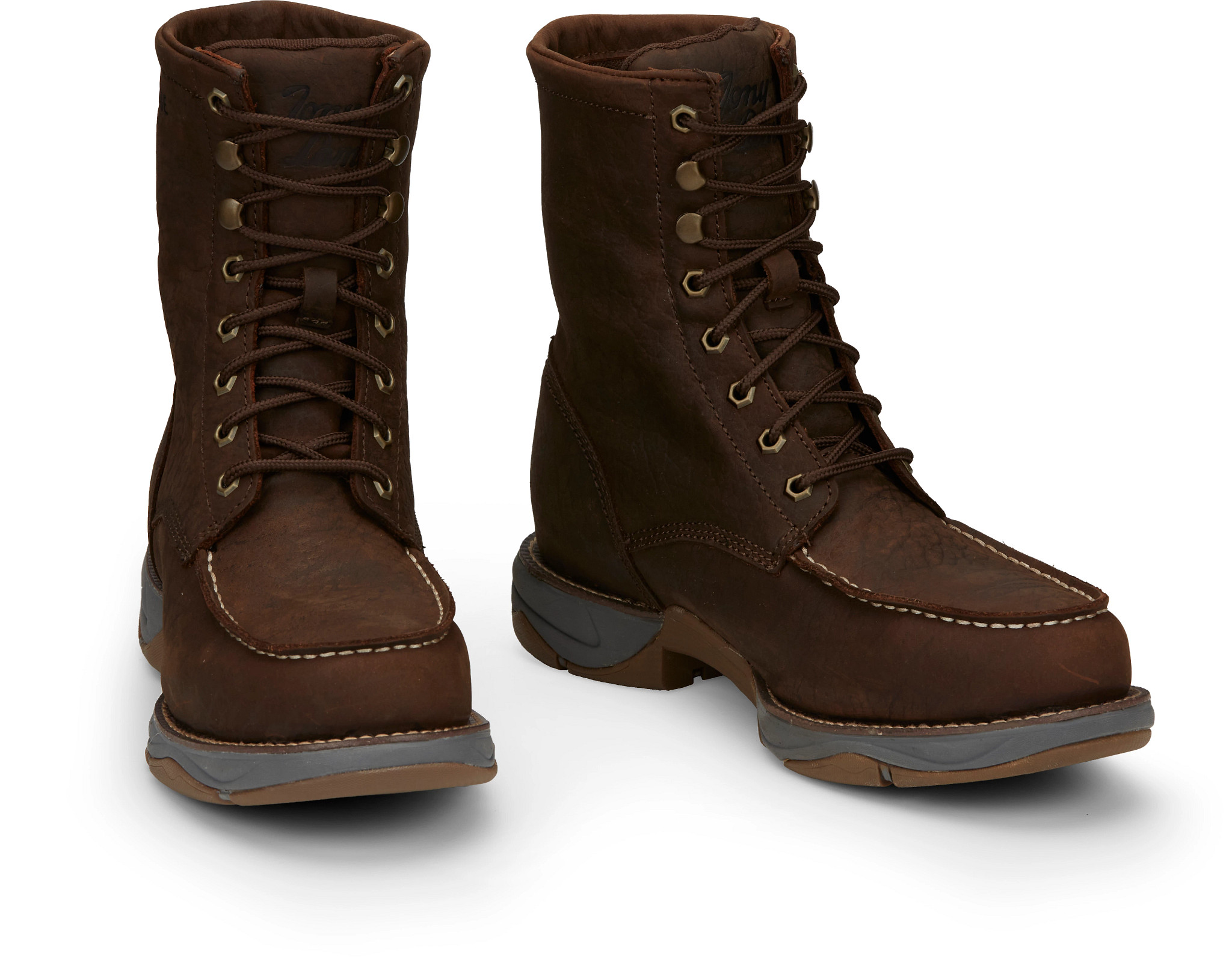 Steel toe lace up boots online