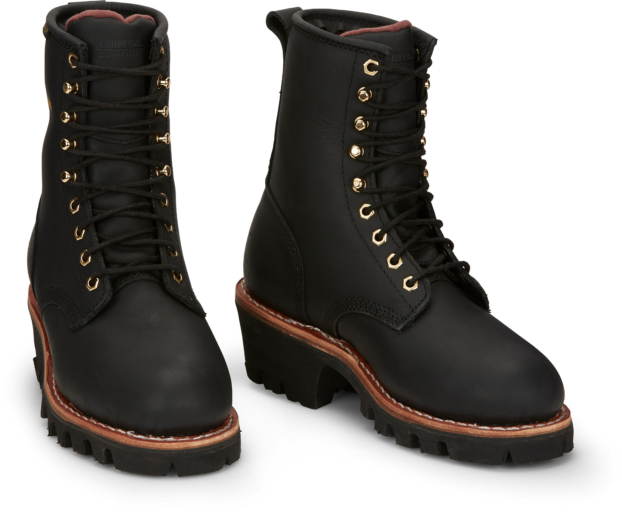 Chippewa 8 store inch logger boots