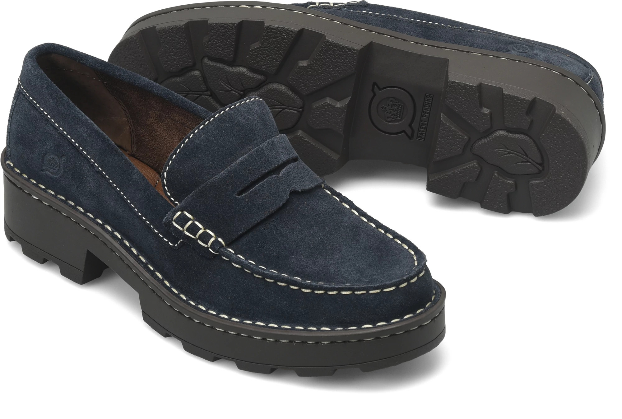 Carrera shown in Navy Suede (Blue)